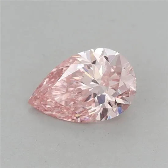 0.50ct Pear Lab Grown Diamond (Colour Fancy Vivid Pink, Clarity VS1, IGI Certified)