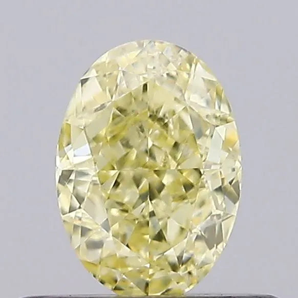 0.52ct Oval Lab Grown Diamond (Colour Fancy Intense Yellow, Clarity VS2, Cut GD, IGI Certified)