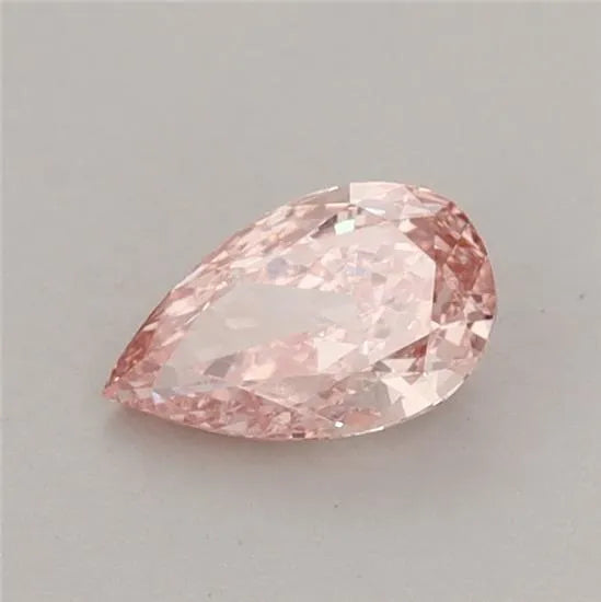 0.52ct Pear Lab Grown Diamond (Colour Fancy Vivid Pink, Clarity VS1, IGI Certified)