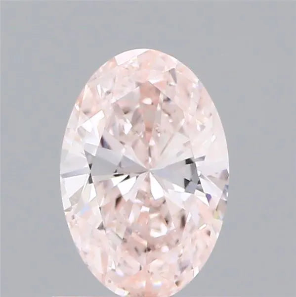 0.54ct Oval Lab Grown Diamond (Colour Fancy Light Pink, Clarity VVS2, IGI Certified)