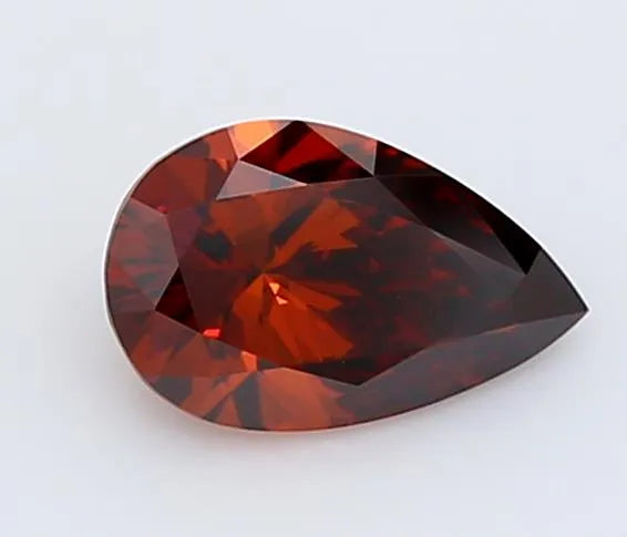 0.54ct Pear Lab Grown Diamond (Colour Fancy Deep Orange, Clarity VS1, IGI Certified)