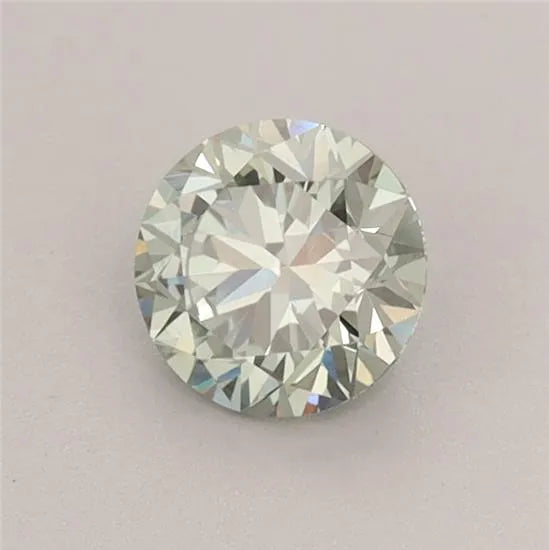 0.60ct Round Lab Grown Diamond (Colour Fancy Vivid Green, Clarity VS2, Cut VG, IGI Certified)