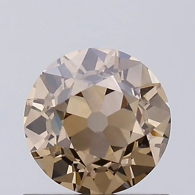 0.63ct Old european cut Lab Grown Diamond (Colour Fancy Light Brown, Clarity VVS2, IGI Certified)