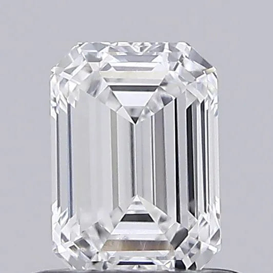 0.66ct Emerald Lab Grown Diamond (Colour D, Clarity VVS2, IGI Certified)