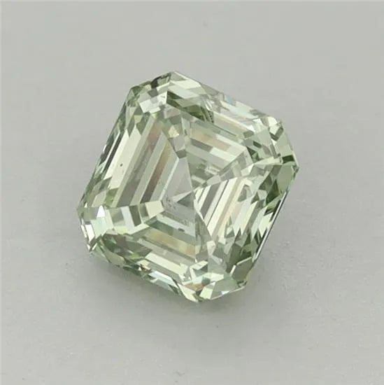 0.73ct Square emerald Lab Grown Diamond (Colour Fancy Intense Green, Clarity VS2, IGI Certified)