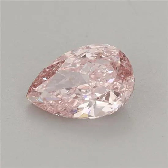 0.82ct Pear Lab Grown Diamond (Colour Fancy Vivid Pink, Clarity VS1, IGI Certified)