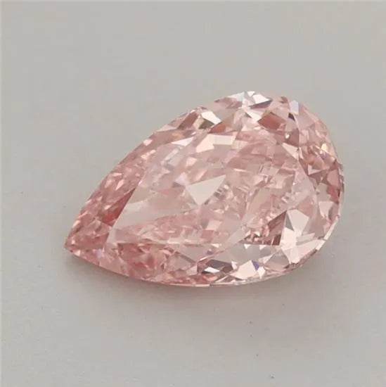 0.83ct Pear Lab Grown Diamond (Colour Fancy Vivid Pink, Clarity VS1, IGI Certified)