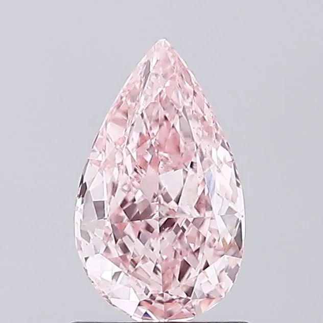 0.95ct Pear Lab Grown Diamond (Colour Fancy Vivid Pink, Clarity VS1, IGI Certified)