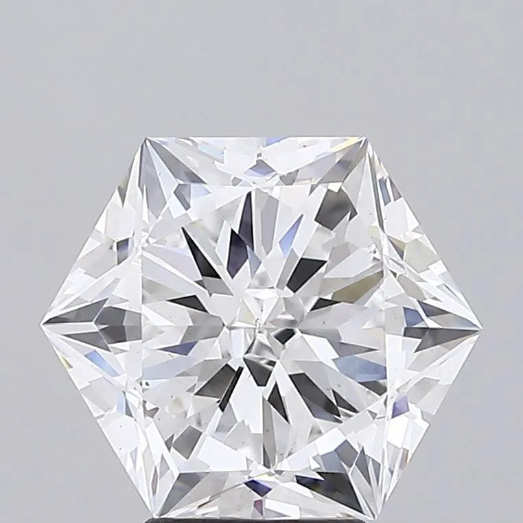 5.09ct Hexagonal Lab Grown Diamond (Colour E, Clarity VS2, IGI Certified)