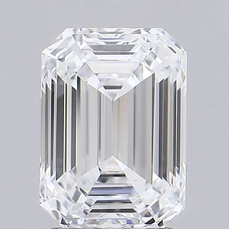 2.00ct Emerald Lab Grown Diamond (Colour D, Clarity VVS2, IGI Certified)