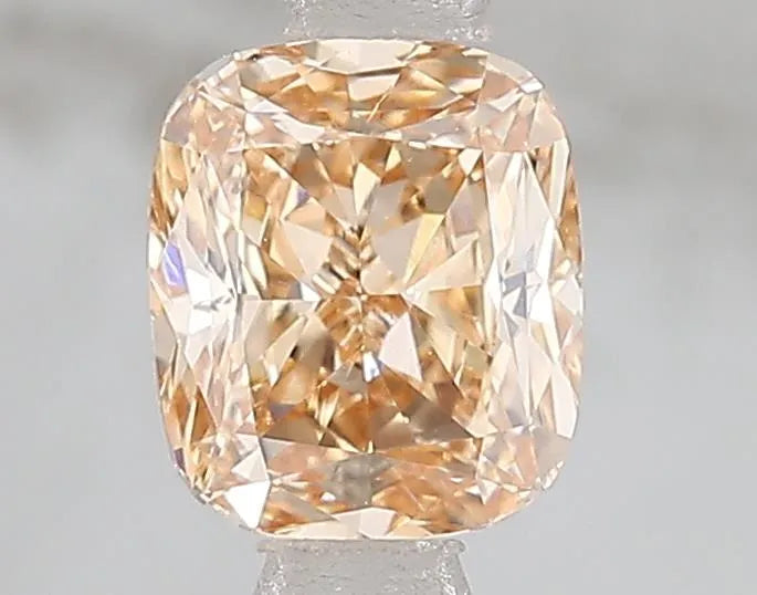 1.00ct Cushion modified Lab Grown Diamond (Colour Fancy Orangey Yellow, Clarity VS2, IGI Certified)
