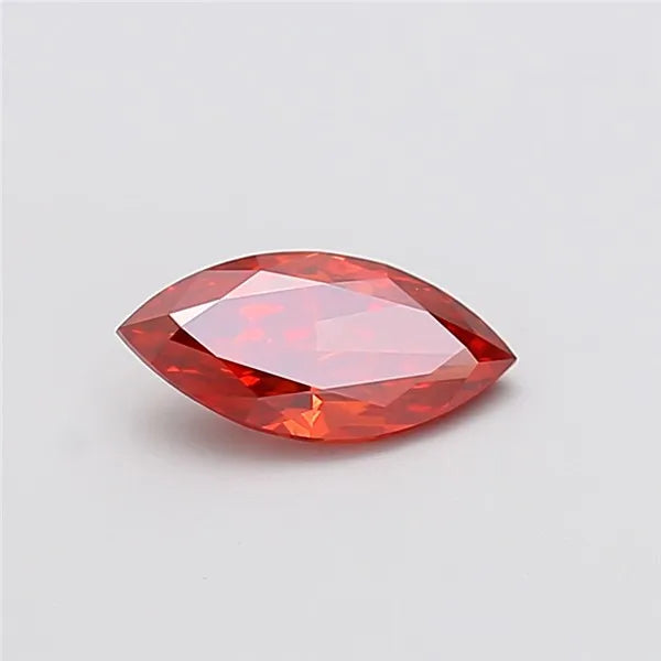 1.00ct Marquise Lab Grown Diamond (Colour Fancy Vivid Orangey Red, Clarity VS2, IGI Certified)