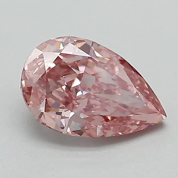 1.00ct Pear Lab Grown Diamond (Colour Fancy Light Pinkish Brown, Clarity VS2, IGI Certified)