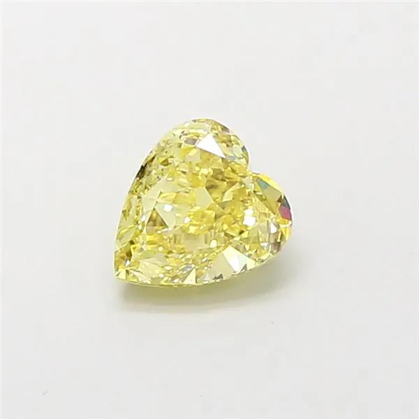 1.01ct Heart Lab Grown Diamond (Colour Fancy Intense Yellow, Clarity VS2, IGI Certified)