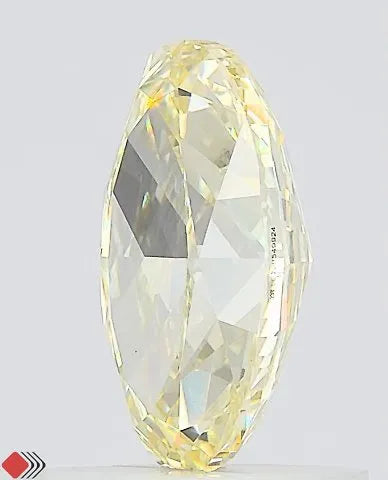1.01ct Oval Lab Grown Diamond (Colour Fancy Light Yellow, Clarity VS1, IGI Certified)