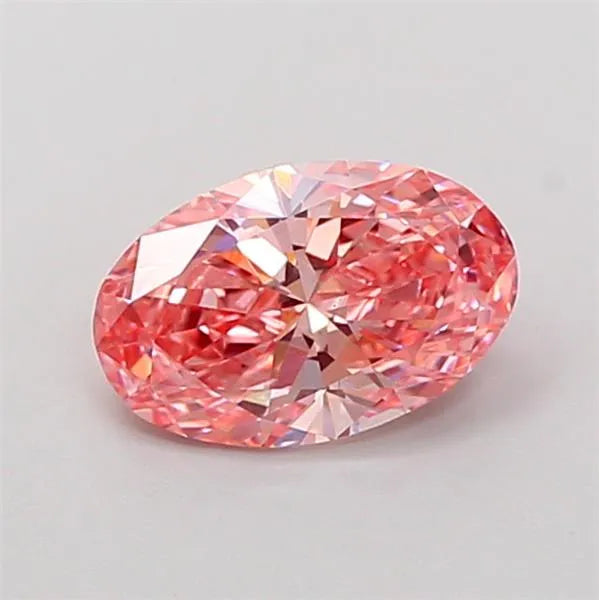 1.01ct Oval Lab Grown Diamond (Colour Fancy Vivid Pink, Clarity SI1, IGI Certified)