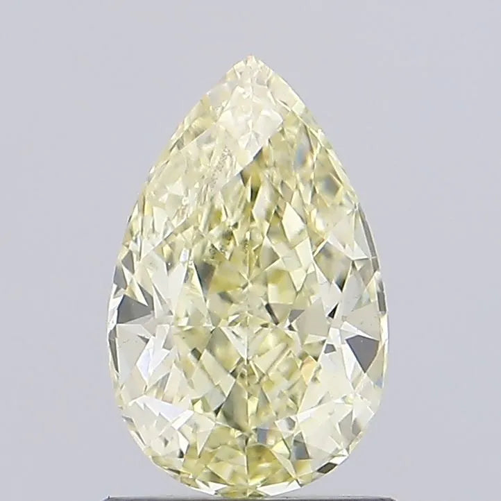 1.01ct Pear Lab Grown Diamond (Colour Fancy Light Yellow, Clarity VS1, IGI Certified)