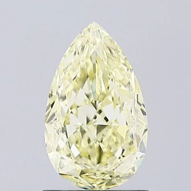 1.01ct Pear Lab Grown Diamond (Colour Fancy Yellow, Clarity VVS2, IGI Certified)