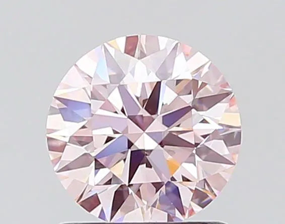 1.01ct Round Lab Grown Diamond (Colour Fancy Light Pink, Clarity VVS2, Cut ID, IGI Certified)