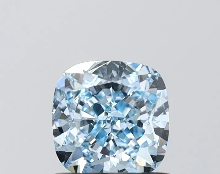1.02ct Cushion modified Lab Grown Diamond (Colour Fancy Vivid Blue, Clarity VS2, IGI Certified)