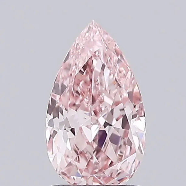1.02ct Pear Lab Grown Diamond (Colour Fancy Vivid Pink, Clarity VS1, IGI Certified)