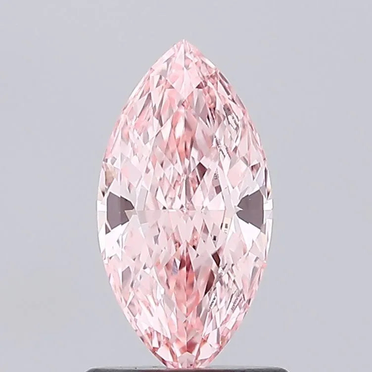 1.03ct Marquise Lab Grown Diamond (Colour Fancy Vivid Pink, Clarity VVS2, IGI Certified)
