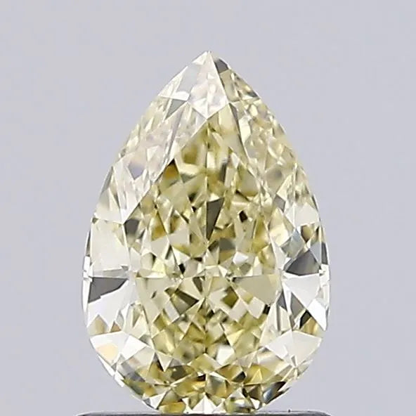 1.03ct Pear Lab Grown Diamond (Colour Fancy Light Yellow, Clarity VVS2, IGI Certified)