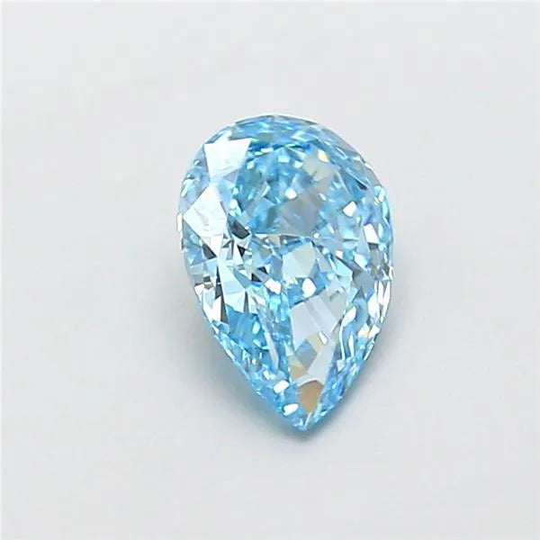 1.03ct Pear Lab Grown Diamond (Colour Fancy Vivid Blue, Clarity VS2, IGI Certified)