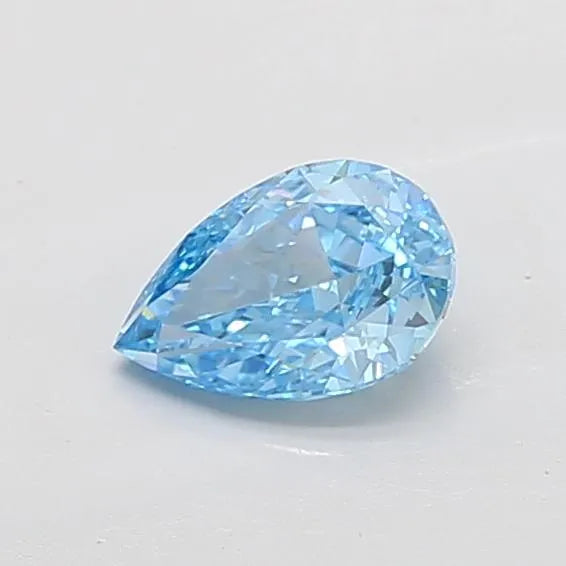 1.03ct Pear Lab Grown Diamond (Colour Fancy Vivid Blue, Clarity VVS2, IGI Certified)