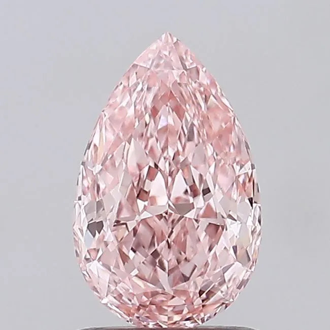 1.03ct Pear Lab Grown Diamond (Colour Fancy Vivid Pink, Clarity VVS2, IGI Certified)