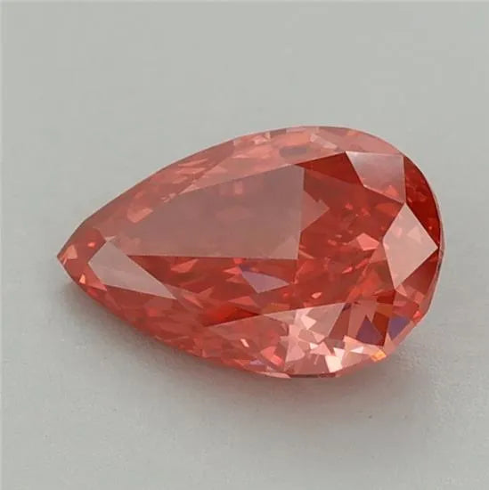 1.03ct Pear Lab Grown Diamond (Colour Fancy Vivid Red, Clarity VS1, IGI Certified)