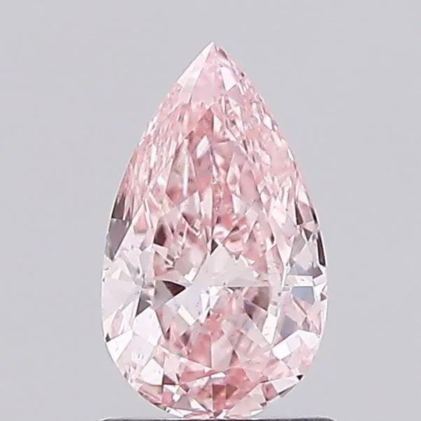 1.04ct Pear Lab Grown Diamond (Colour Fancy Vivid Pink, Clarity VS2, IGI Certified)