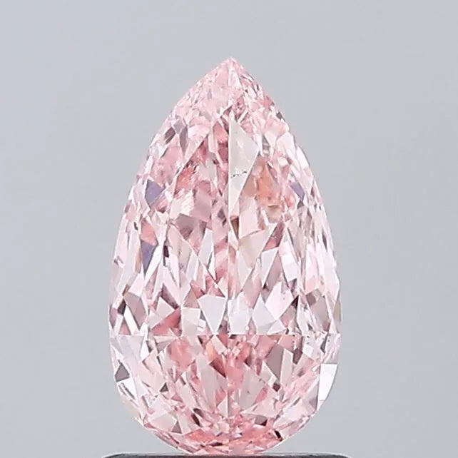 1.05ct Pear Lab Grown Diamond (Colour Fancy Vivid Pink, Clarity VS1, IGI Certified)