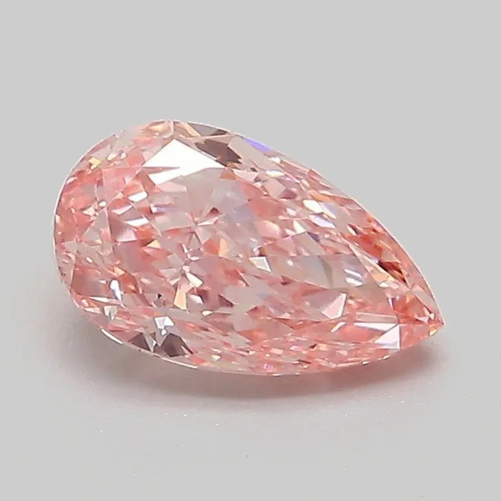 1.05ct Pear Lab Grown Diamond (Colour Fancy Vivid Pink, Clarity VS2, IGI Certified)