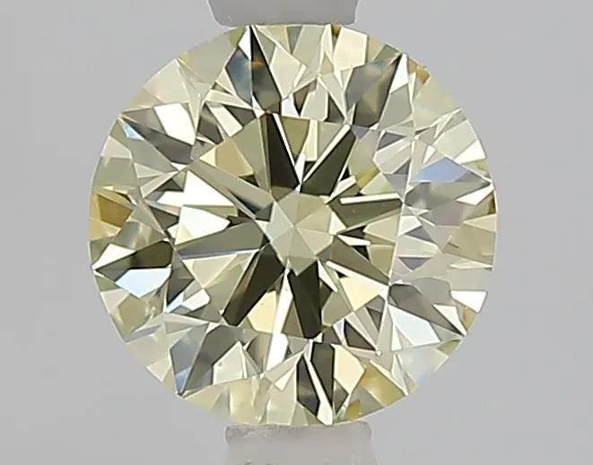 1.05ct Round Lab Grown Diamond (Colour Fancy Light Yellow, Clarity VVS2, Cut ID, IGI Certified)