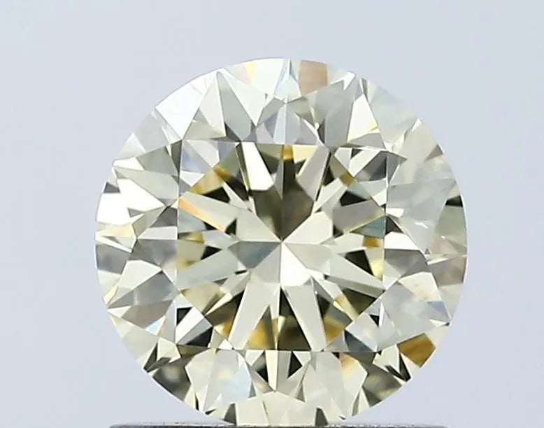 1.05ct Round Lab Grown Diamond (Colour Fancy Light Yellow, Clarity VVS2, Cut VG, IGI Certified)