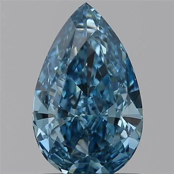 1.06ct Pear Lab Grown Diamond (Colour Fancy Vivid Blue, Clarity VVS2, IGI Certified)