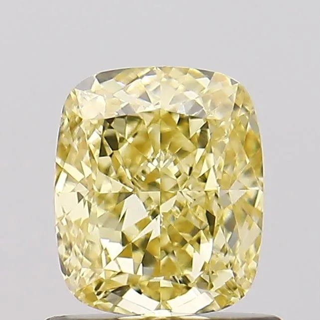 1.07ct Cushion modified Lab Grown Diamond (Colour Fancy Intense Yellow, Clarity VS1, IGI Certified)