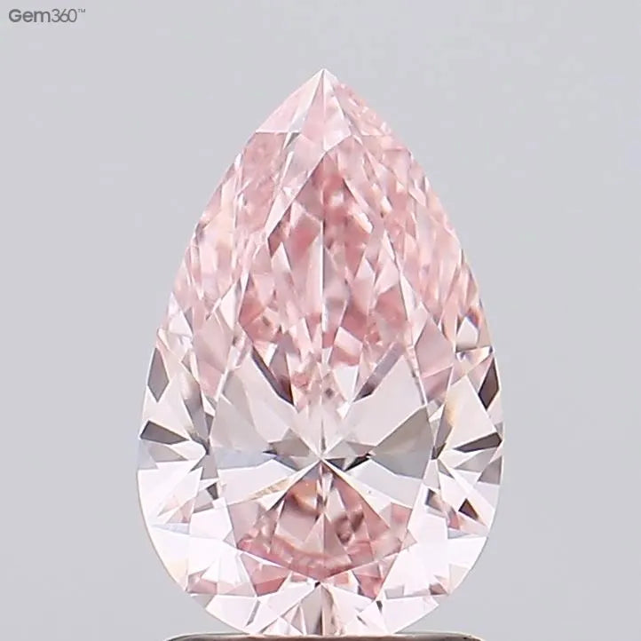 1.07ct Pear Lab Grown Diamond (Colour Fancy Intense Pink, Clarity VS1, IGI Certified)
