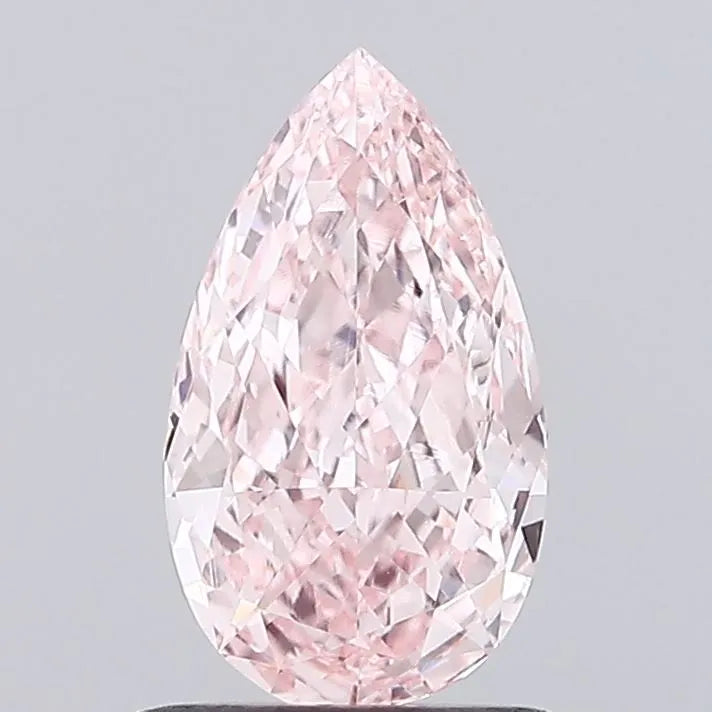 1.07ct Pear Lab Grown Diamond (Colour Fancy Vivid Pink, Clarity VS1, IGI Certified)