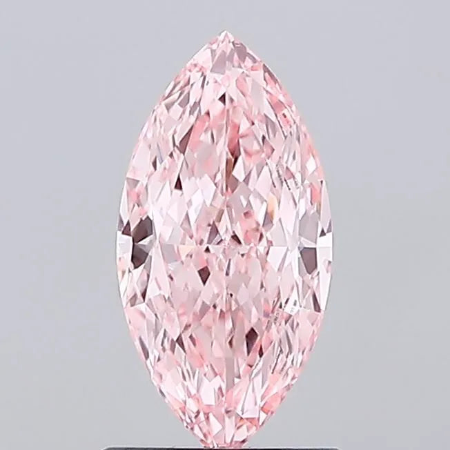 1.08ct Marquise Lab Grown Diamond (Colour Fancy Vivid Pink, Clarity VVS2, IGI Certified)
