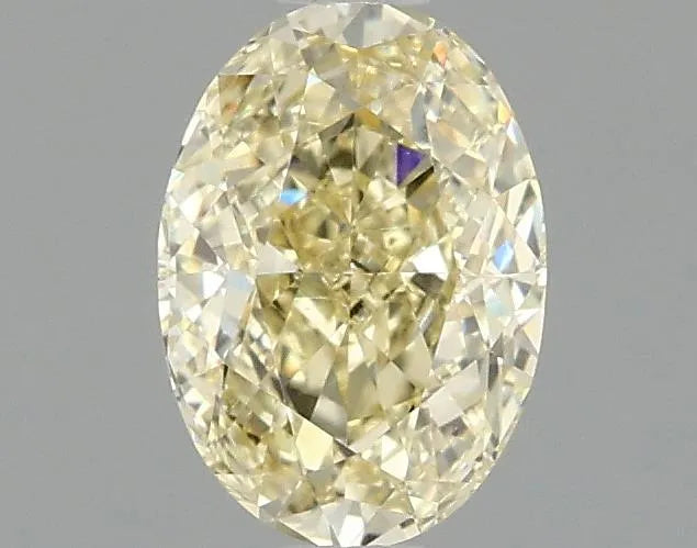 1.08ct Oval Lab Grown Diamond (Colour Fancy Yellow, Clarity VS2, IGI Certified)