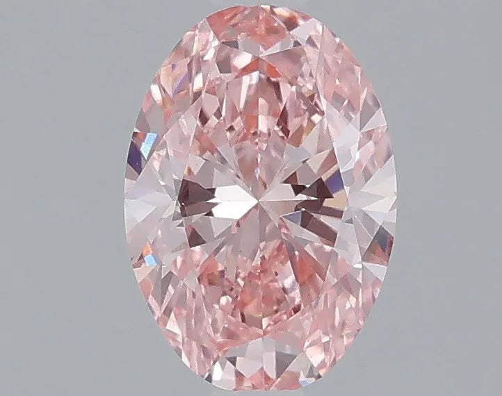 1.09ct Oval Lab Grown Diamond (Colour Fancy Vivid Pink, Clarity VS1, IGI Certified)