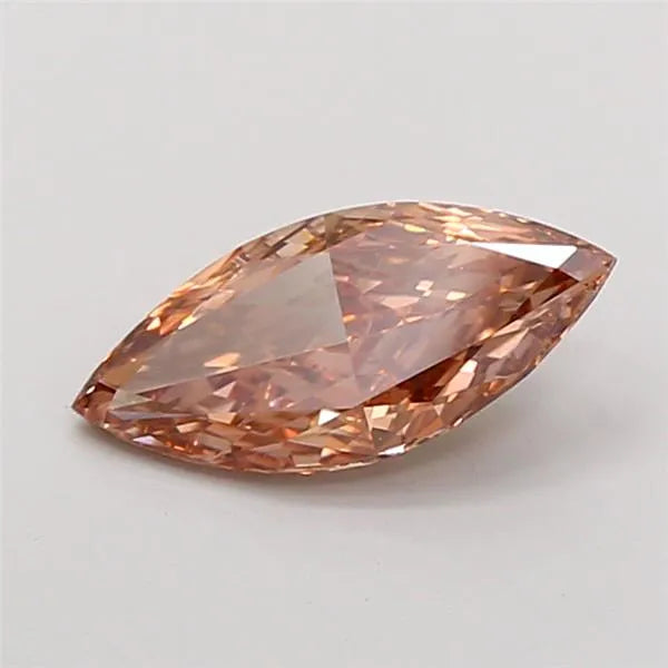 1.10ct Marquise Lab Grown Diamond (Colour Fancy Pinkish Brown, Clarity VVS2, IGI Certified)