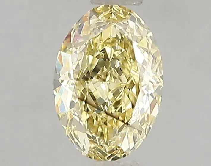1.10ct Oval Lab Grown Diamond (Colour Fancy Intense Yellow, Clarity SI1, IGI Certified)