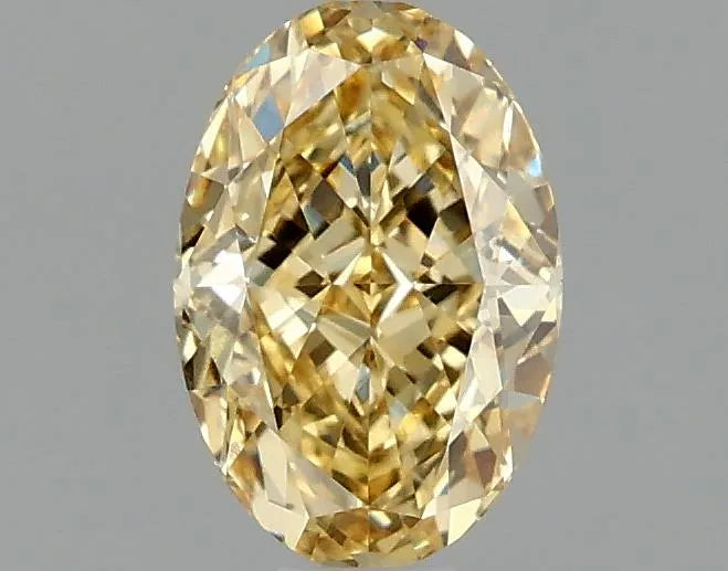 1.10ct Oval Lab Grown Diamond (Colour Fancy Vivid Yellow, Clarity VVS2, IGI Certified)