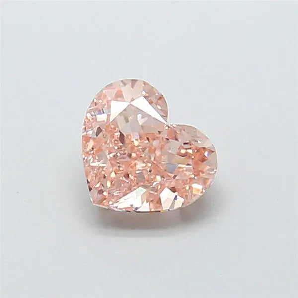 1.11ct Heart Lab Grown Diamond (Colour Fancy Light Pinkish Brown, Clarity VS1, IGI Certified)