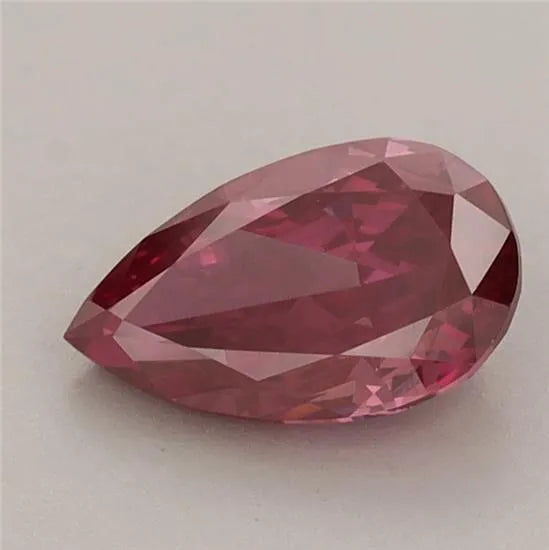 1.13ct Pear Lab Grown Diamond (Colour Fancy Vivid Red, Clarity VS1, IGI Certified)