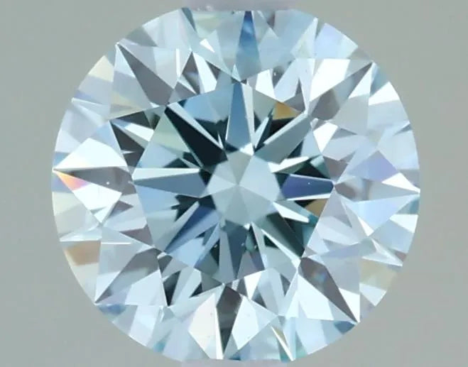 1.13ct Round Lab Grown Diamond (Colour Fancy Greenish Blue, Clarity VS2, Cut GD, IGI Certified)