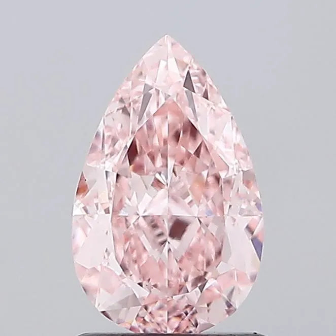 1.14ct Pear Lab Grown Diamond (Colour Fancy Intense Pink, Clarity VS1, IGI Certified)